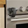 EUDEMON Serratura per forno per bambini, Blocco porta forno a prova di bambino, Facile da installare (Nero, 1 Pezzi)