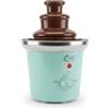 Bestron Fontana di cioccolato con torre in acciaio inox, 2 livelli di calore, verde menta