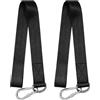 YINKUOSSAA 2 Pz Corde Cinghie per Amaca all'Aperto, con Moschettoni, 5 x 150 cm | Kit di Fissaggio per Amaca, Cinghie di Fissaggio, Cinghia di Sospensione per Altalena Campeggio Viaggio Escursionismo