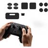 Evenoonest Joystick in silicone per Steam Controller 2 Grip Joystick in | Set da 12 pezzi, protezione completa da polvere e graffi, in silicone, adesivi per touchpad, finitura nera