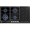 Teka 112570204, Piano cottura a induzione e gas, 88 cm JZC 96342 BBC BK (E4), Black glass