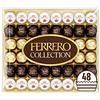 Ferrero Collection - Set regalo di cioccolatini assortiti, fondenti, latte, cioccolato e cocco e mandorla, confezione da 48 cioccolatini, 518 g