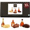 Hamlet Belgium 1956 Tartufi di Cioccolato Belga Hamlet al Liquore, Scatola Regalo XL con Marc de Champagne, Cointreau e Cognac, 30 Pezzi, 375 g, Cioccolatini di Lusso per Natale, Compleanno e San Valentino