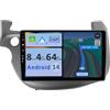 Lustrens Autoradio Android 12 2 DIN - Schermo IPS da 10,1 pollici - CarPlay/Android Auto integrati - 4GB di RAM + 64GB di memoria - Telecamera e microfono inclusi