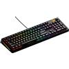 Lustrens Tastiera da gaming, dimensioni complete (100%), layout standard, connessione USB-C cablata, meccanica, colore nero, illuminazione RGB