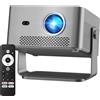 Lustrens Proiettore Full HD con 1100 lumen ANSI e upscaling 4K, ideale per home cinema, gaming e utilizzo all'aperto