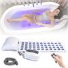 Lustrens Tappetino per vasca idromassaggio - 110 x 43 cm, bianco - 93 getti massaggianti - Connessione USB - Accessorio per il benessere