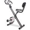 Lustrens Cyclette pieghevole bianca - Resistenza magnetica a fluido - Volano da 6 kg - Console LCD