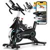 Lustrens Cyclette da casa - Bicicletta fitness - Bicicletta da allenamento - Bicicletta da indoor - Ergometro - Monitor Bluetooth