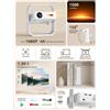 Lustrens Proiettore portatile mini - 1500 lumen di luminosità - risoluzione 1080p - ideale per home cinema e presentazioni