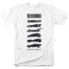 Popfunk Batman 85Th Anniversary Batmobile On Light T-Shirt Unisex, Bianco