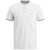 JACK & JONES Polo Plain Shirt Collar Polo | Slim Fit, Semplice, Maniche corte, Casual, Temperatura massima di 40°C ciclo molto delicato