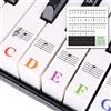 Eteamcan Adesivo per pianoforte a forma di tastiera, 88/76/61/54/49/37 tasti, per tastiere, pianoforte, bambini, apprendimento, principianti