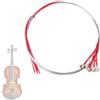 Buachois Set 5 Corde Mi per Violino in Acciaio | Corde di Ricambio per Strumenti 3/4 e 4/4, Suono Brillante e Reattivo, per Principianti, Studio e Pratica Musicale Quotidiana