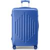 LEADZM Valigia Bagaglio a Mano Rigida (Azzurro, M/55CM) | Trolley Bagaglio a Mano 55x40x20 in ABS, Suitcase con 4 Ruote Girevoli Doppie