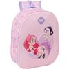 safta KPop Demon Hunters Zaino Bambina 3D, Zainetto Asilo e Prima Elementare con Rumi in Rilievo, Zaino K Pop Demon Hunter, Rosa, 27 x 10 x 33 cm, 8,9 L