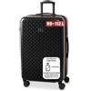 BERTOO Torino XXL Grande valigia rigida espandibile (da 99 l a 114 l) con lucchetto TSA, ruote doppie removibili, Nero