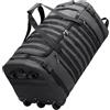 Boniffyy 100/120L Borsone da Viaggio con Ruote Zaino Trolley Palestra Grande Borsa Sportiva Impermeabile Morbida Valigia Tessuto da spalla Pieghevole travel backpack Duffle Bag with Wheels，Grigio：Grande