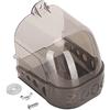 Atyhao Vasca da Bagno per Uccelli, plastica addensata Grigio Nero Gabbia per pappagalli Vasca da Bagno pensile Multifunzione attività Alimentazione Box Forniture per Vasca da Bagno per Animali Accessori per