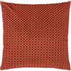 furn. Checkered Federa Per Cuscino (Marrone - 45x45cm) | Audace Scacchiera Velluto Testurizzato Ispirazione Retrò Federa Decorativa