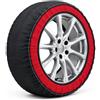 Generico Set Calze da Neve Auto Tessili Antiscivolo Per Pneumatici 215 60 R17 | Set di 2 calze tessili per pneumatici 215/60 R17