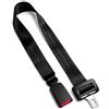 Generic Accessorio di estensione universale per auto, regolabile 25-80 cm, nero | Sicuro e resistente, facile installazione, fibbia 2,0-2,2 cm, per persone corpulenti, lunghezza regolabile