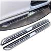 Yucisily Pedane laterali per Toyota RAV4 2016 2017 2018 Pedane laterali Nerf Bar Pedale Alluminio Argento Cool Series (con staffe)
