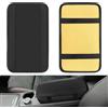 Brelet Cuscino per Bracciolo Auto in Pelle, Copertura per Console Centrale Auto per Maggiore Comfort e Stile, Accessori Universali per Auto, SUV e Camion (Nero)