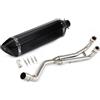 ZAPORA Sistema Motocicletta per T-Max Tmax 500 530 T-Max 500 530 2008-2018 Tubo di Collegamento Anteriore di Scarico Tubo Escape System Muffler(Style3)