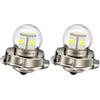 Ruiandsion - faro LED P26S per moto, colore bianco, 6500 K, 3030, chip LED 12SMD 6-30 V, senza polarità, faro LED di ricambio per moto, confezione da 2