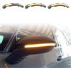 MKptopia Luce di segnale di rotazione dinamica Luce di posizione laterale Specchietto retrovisore Indicatore lampeggiante Compatibile con VW GOLF Golf 8 GTI R GTE GTD MK8