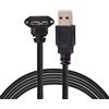 cablecc Cavo dati da 1,2 m con attacco micro USB a vite ad angolo di 90 gradi verso l'alto per fotocamera industriale
