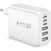 Bimker Caricatore USB C Rapido, 60W 6Porto Alimentatore USB C Caricatore Multiplo | Spinotto USB C PD & QC3.0 Presa USB Carica Spina Rapido per iPhone 18 17 16 15 14 13 Pro MAX XR /Pad/ Galaxy S26 S25 S24 S23