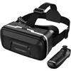 TECKNET Occhiali VR per telefoni cellulari con impugnatura, occhiali 3D per realtà virtuale con campo visivo HD a 110°, anti luce blu e marce regolabili, comodi occhiali VR per iPhone, smartphone