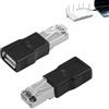 Rykileus 2 adattatori da USB a RJ45, adattatore USB LAN, connettore di rete, nero | USB A femmina, connettore RJ45 8P4C maschio, USB 1.0 2.0 3.0, compatto, plug and play, confezione da 2