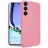 N NEWTOP Cover Compatibile per Samsung Galaxy A15 4G - 5G, Custodia TPU SOFT Gel Silicone Ultra Sottile Flessibile Case Posteriore Protezione Fotocamera Anti Urto Guscio Scocca Colorato Thin (Rosa)
