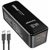 zamxueyo Power Bank 120 W 27000 mAh, Power Bank compatta ma potente, batteria esterna per telefono e laptop, ricarica rapida, ingresso e uscita USB‑C con display LCD