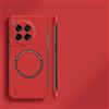 SSASMEU Custodia magnetica di lusso ultra sottile senza cornice per Oneplus 12 12R 11 11R 10T 10R 10 Pro, custodia rigida opaca per PC, rossa, per Oneplus 12