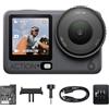 DJI Osmo Action 6 Combo Standard, action cam 8K per l'uso quotidiano | Sensore quadrato da 1/1,1″, apertura variabile da f/2,0 a f/4,0, design resistente al freddo, 4 h di autonomia della batteria
