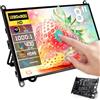 Ueplain Monitor portatile touch screen HDMI da 8 pollici per Raspberry Pi 1280 x 800, display HD Touch 400nits 90% sRGB, altoparlante, con supporto, compatibile con Raspberry Pi 5/4B/3B+/3B/B+ Win11