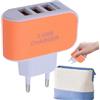 Générique Cubo caricatore USB, caricatore USB multiplo porte 3 porte | Adattatore da parete caricatore portatile Per smartphone tablet casa bevuto
