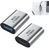 Menibeuty 2 pezzi 10 Gbps USBC femmina a USB femmina, USB 3.1 A a USBType C OTG Adapter Set, USBC Adapter Supporta video e audio per tablet e hub, Compatto e durevole