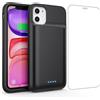 Feob Cover Batteria per iPhone 11/XR, 7500mAh 15W Custodia Ricaricabile Battery Case Custodia Batteria Cover Caricabatterie Power Bank per iPhone 11/XR (6,1)
