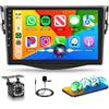 Rimoody Autoradio per Toyota RAV4 2007-2012 Senza Fili Carplay Android Auto | You-Tube, 9 Pollici IPS Touchscreen, Bluetooth 5.2, FM/RDS/AM, EQ, Mirror Link, Controllo del Volante Telecamera Posteriore