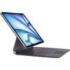 HOU Cover tastiera magnetica per iPad Air 13″ M4/M3/M2 e Pro 12,9″ | Ampia inclinazione regolabile a 135°,trackpad liscio in vetro AG,12 scorciatoie,retroilluminazione 7 colori,Bluetooth,nero