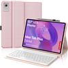 FOGARI Per Lenovo Idea Tab Plus 2025 12.1 Pollici Cover Tastiera | Tastiera Bluetooth Rimovibile e Custodia Morbida TPU per Ufficio/Studio/Scrittura, Keyboard Wireless Portatile, Rosa