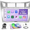 Fuluku 4+128GB 9'' Incell Autoradio per Toyota Yaris/Vizi 2005-2011 | Stereo per Schermo Touch HD 9, CarPlay/Android Auto Wireless, Navigatore, WiFi, RDS, FM, Bluetooth, EQ, SWC, Microfono