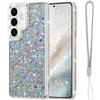 Lafunda Custodia per Samsung Galaxy S26 Plus Glitter Lusso con Laccetto | Custodia protettiva per telefono con cinturino da polso, con diamanti di cristallo, per donne e ragazze