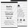 Beefix Batteria da 1300 mAh per Nokia BL-5C | per Nokia 100/1600/2310/3100/3110/3120/5030/6030/6230/6270/6600 N70