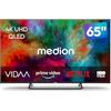 MEDION 163,9 cm (65) 4K UHD QLED VIDAA Smart TV - MD865602 | Dolby Vision HDR, HDR10, Dolby Atmos, Netflix, Prime Video, Disney+, DAZN, Wi-Fi, Bluetooth, DVB-T2/C/S2, HEVC Main 10